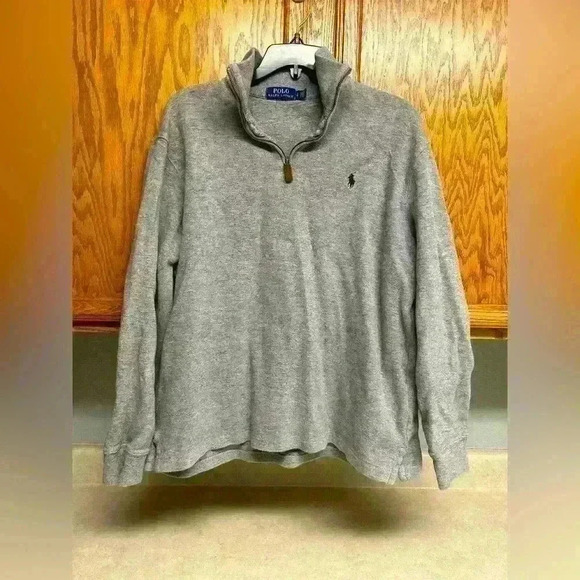 Men’s heavy Polo Ralph Lauren pull over size large - Picture 1 of 3